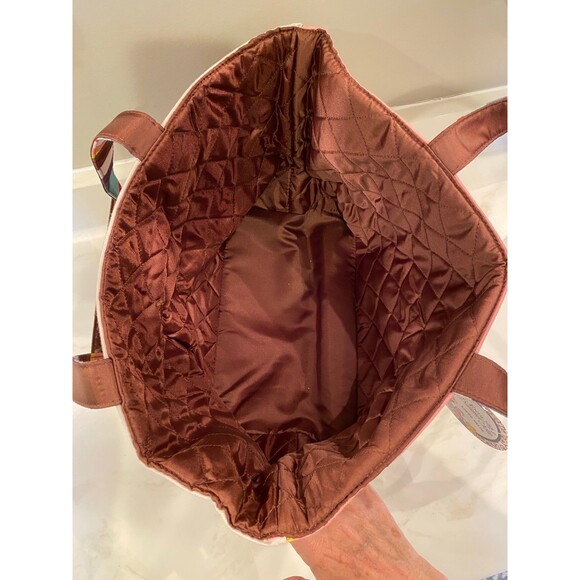 Striped Tote Beach Bag w/tags. Swim Bag Pool Bag  HUGE inside compartment - Picture 6 of 11